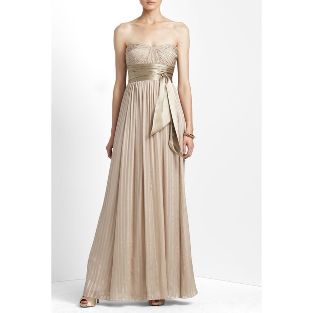 Beige/Nude/Champagne BCBG Gown